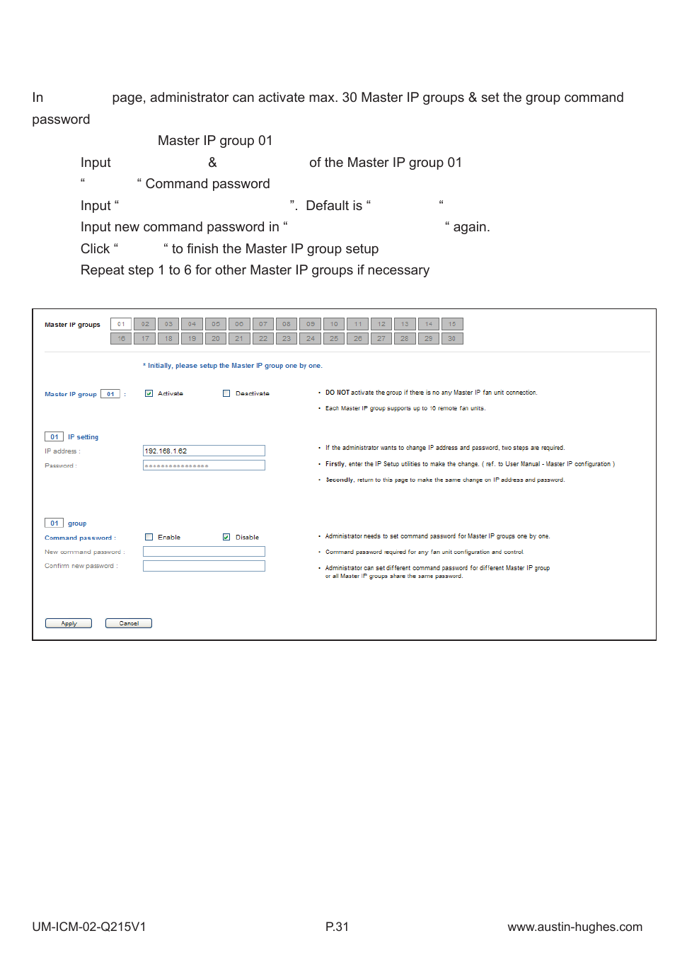 Austin Hughes Fan Unit  &  ICM-02 User Manual | Page 36 / 56