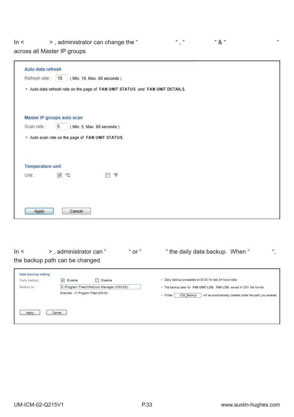 1 > system setup | Austin Hughes Fan Unit  &  ICM-02 User Manual | Page 38 / 56
