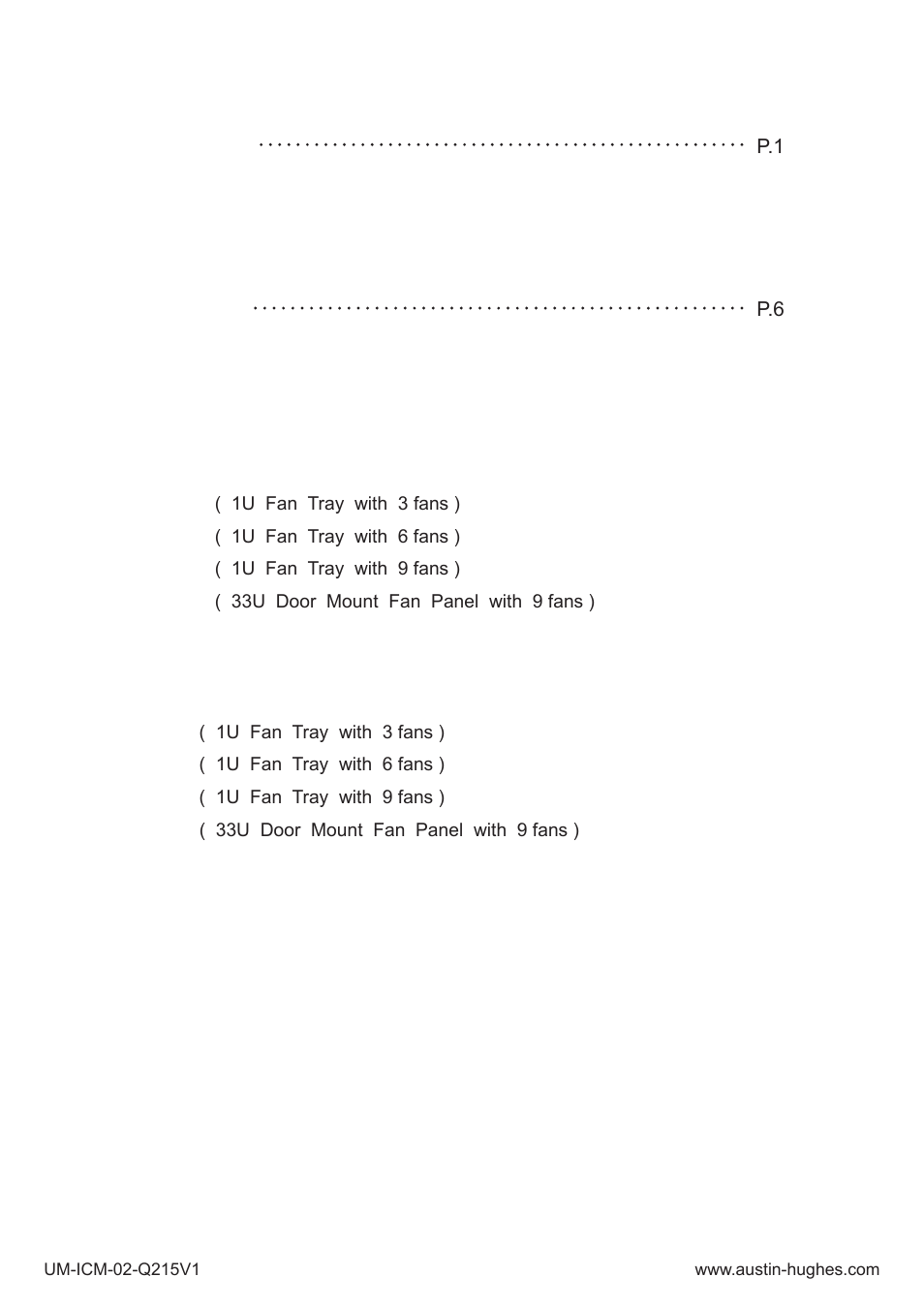 Content | Austin Hughes Fan Unit  &  ICM-02 User Manual | Page 4 / 56
