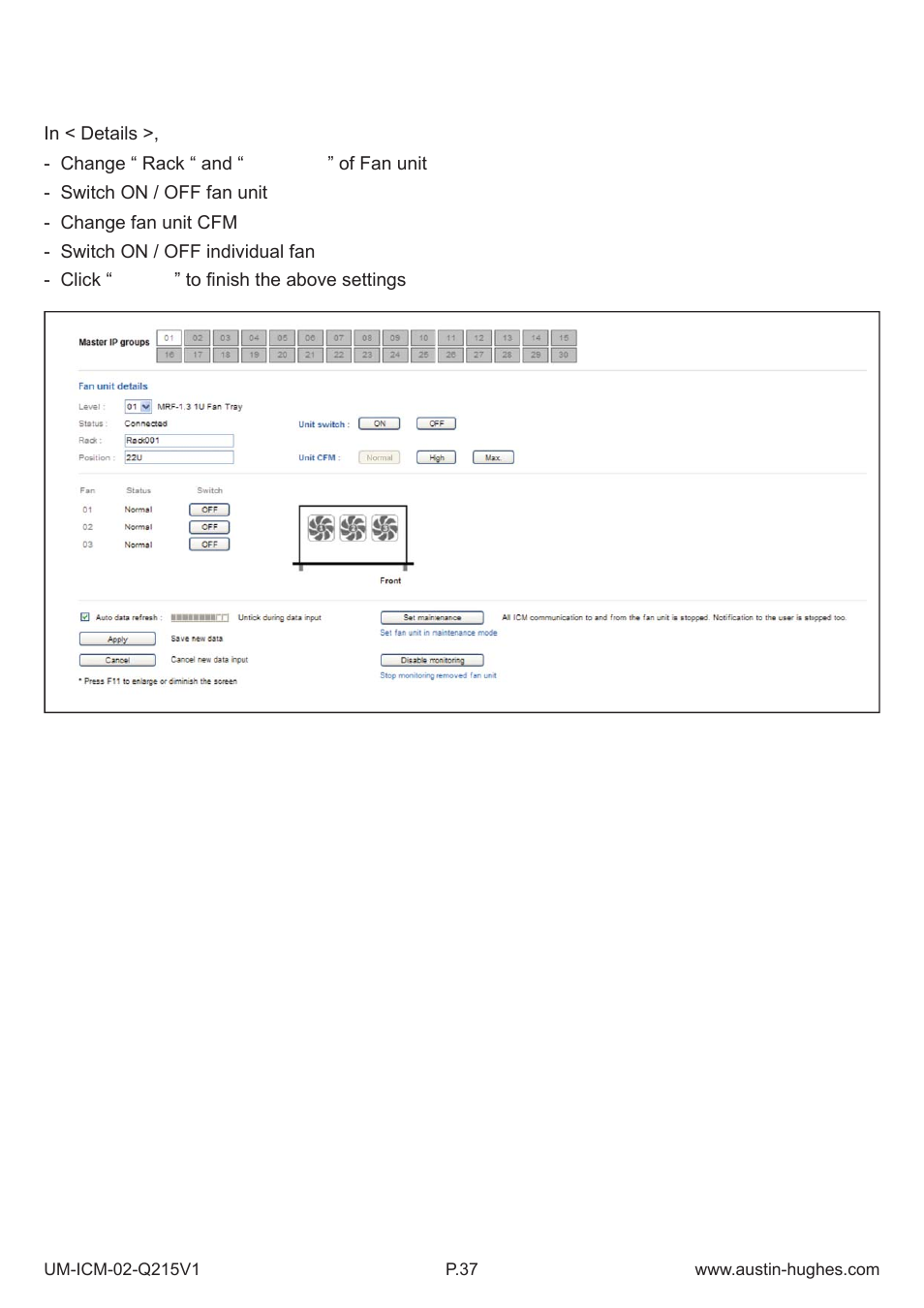 Part v. software usage & operation | Austin Hughes Fan Unit  &  ICM-02 User Manual | Page 42 / 56