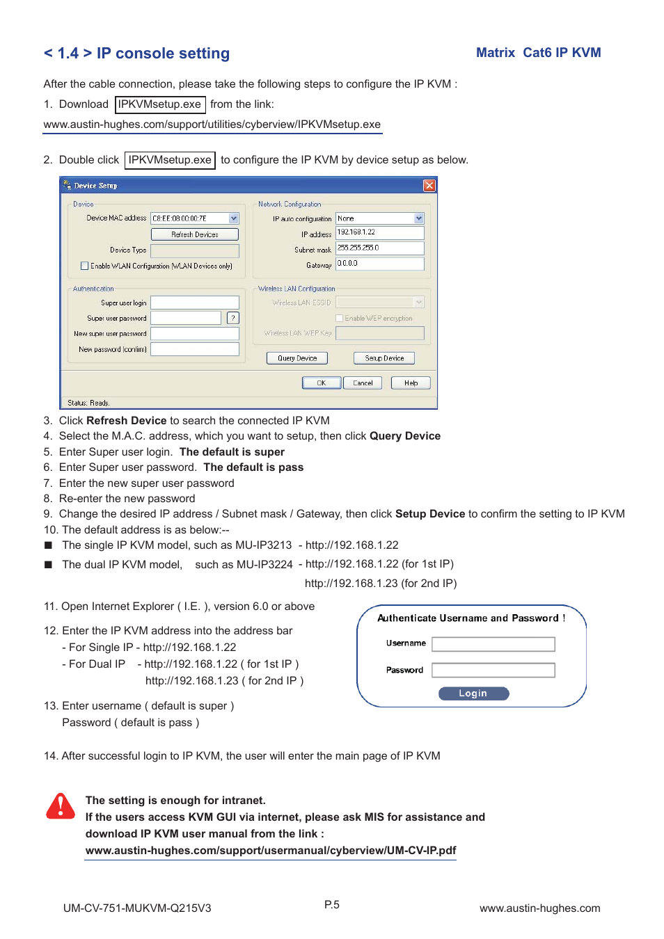 4 > ip console setting | Austin Hughes MU-3204 User Manual | Page 10 / 28