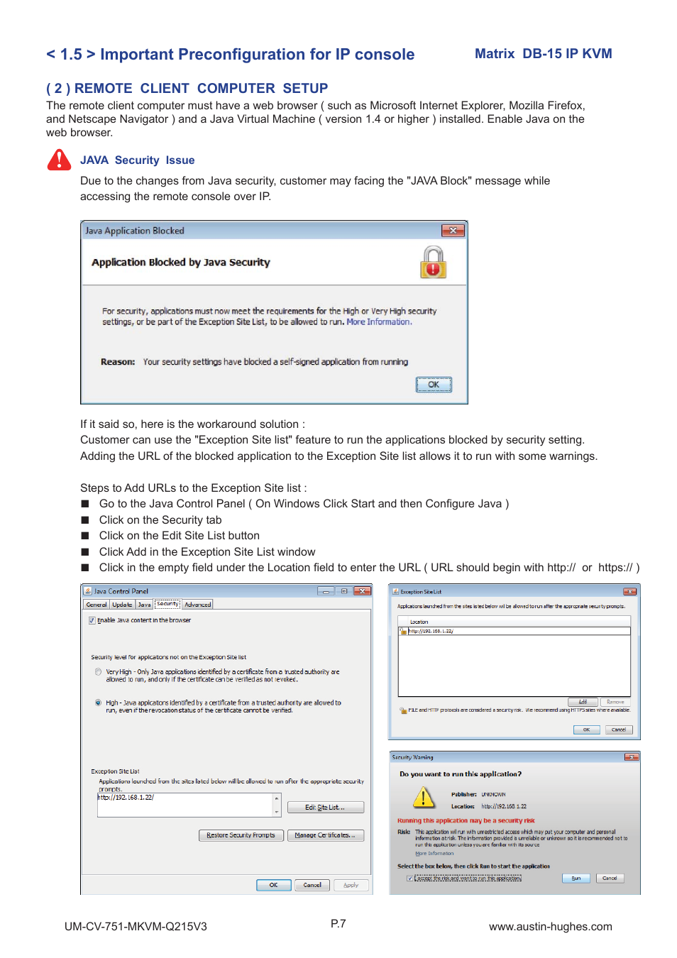 5 > important preconfi guration for ip console | Austin Hughes M-1604 User Manual | Page 12 / 28