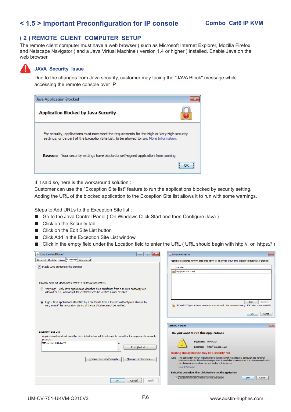 5 > important preconfi guration for ip console | Austin Hughes U-3201 User Manual | Page 10 / 28