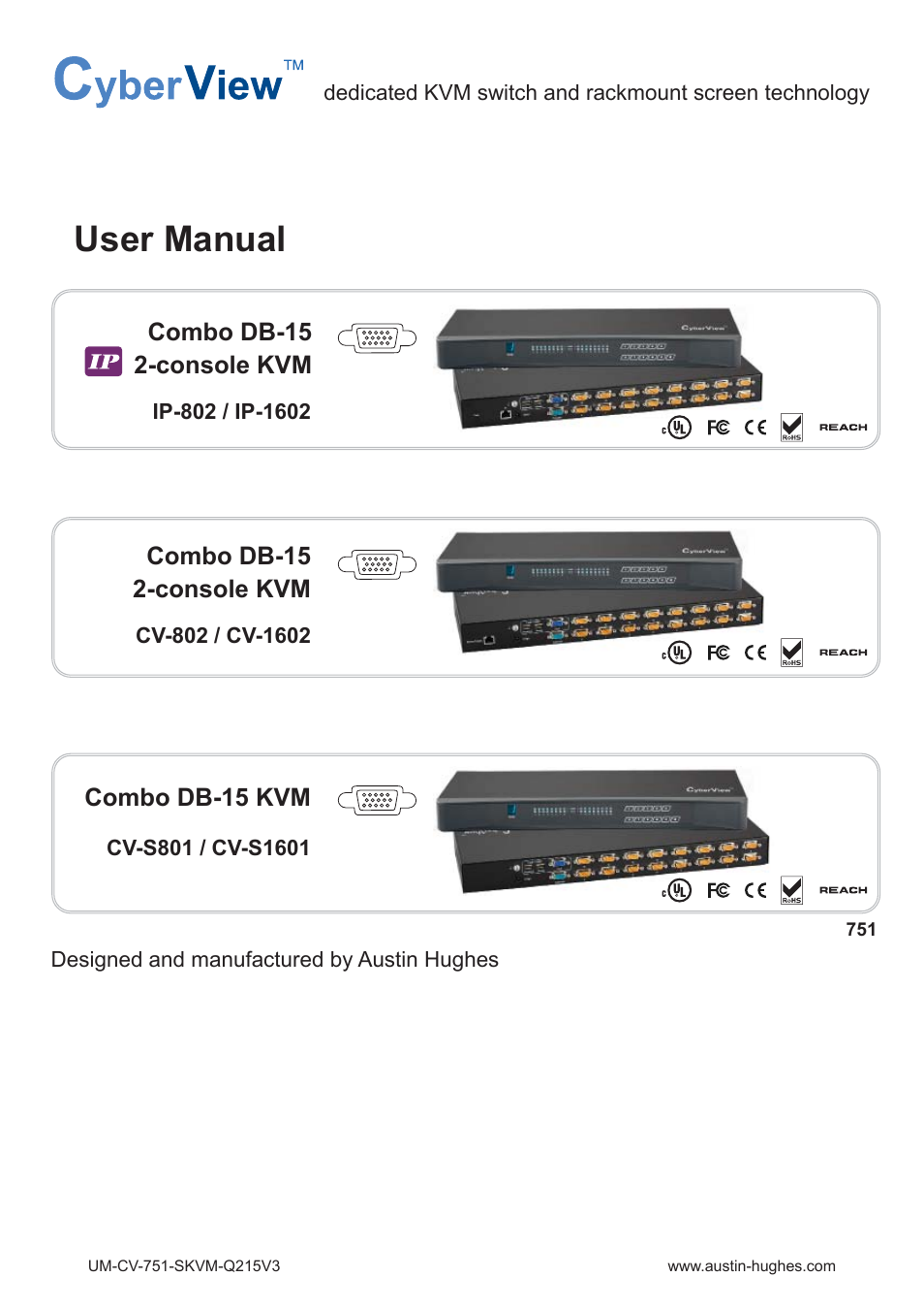 Austin Hughes CV-S1601 User Manual | 28 pages