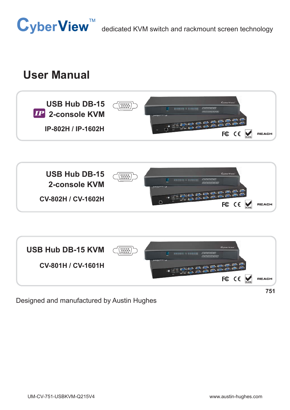 Austin Hughes CV-1601H User Manual | 28 pages