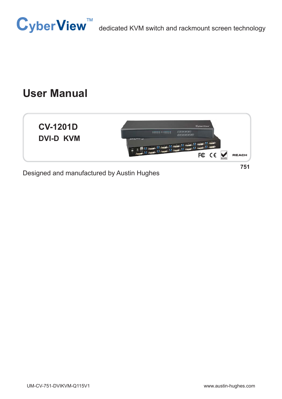 Austin Hughes CV-1201D User Manual | 12 pages