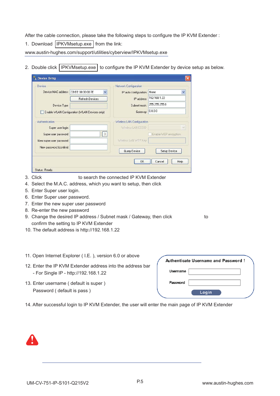 Part 3 > ip initial setup | Austin Hughes IP-S101 User Manual | Page 8 / 10