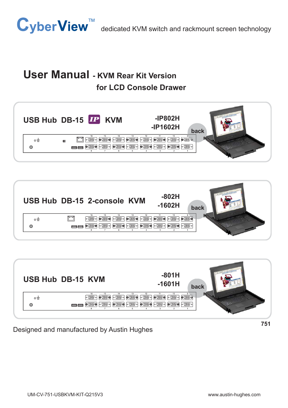 Austin Hughes 1601H User Manual | 28 pages