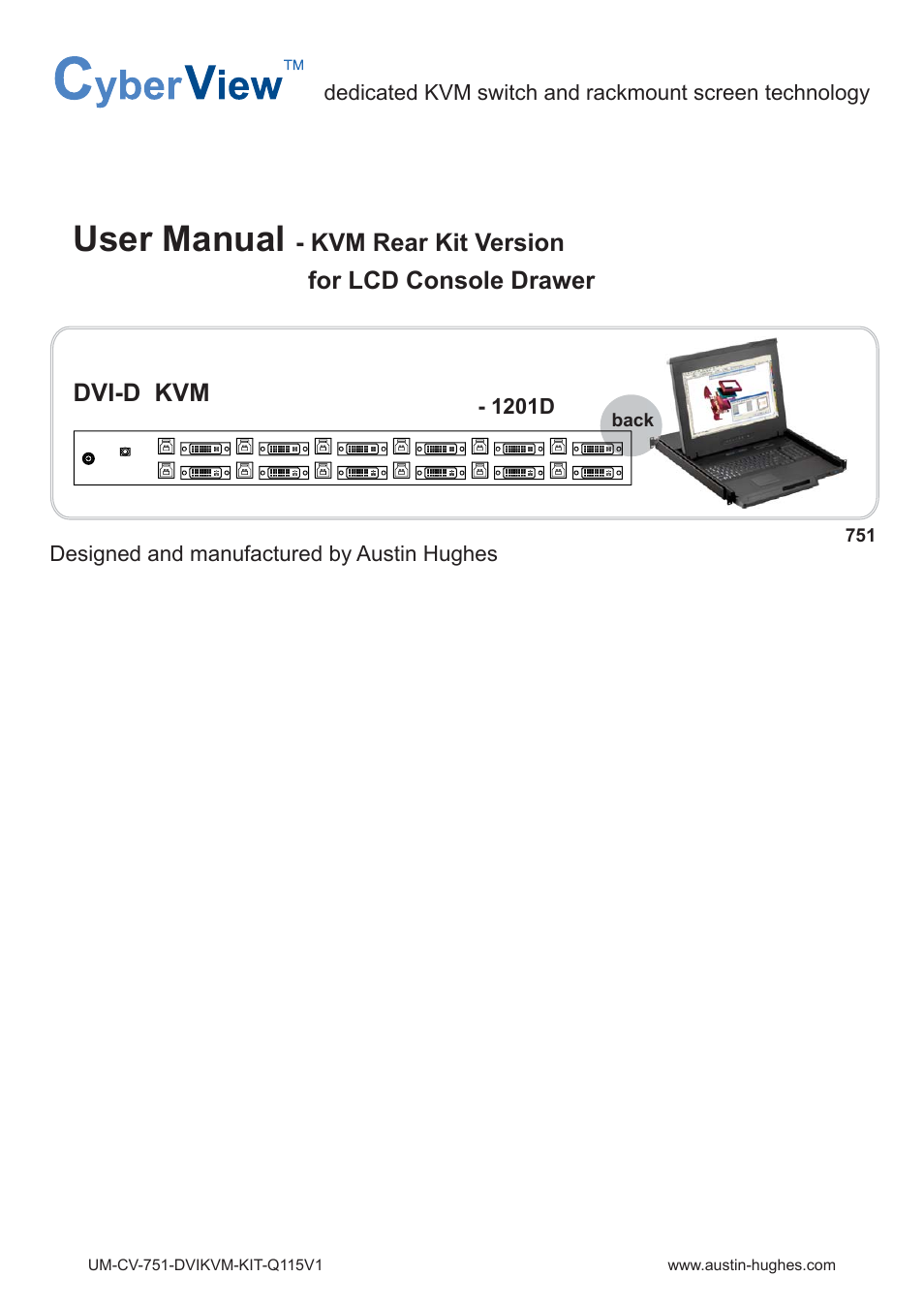 Austin Hughes 1201D User Manual | 8 pages