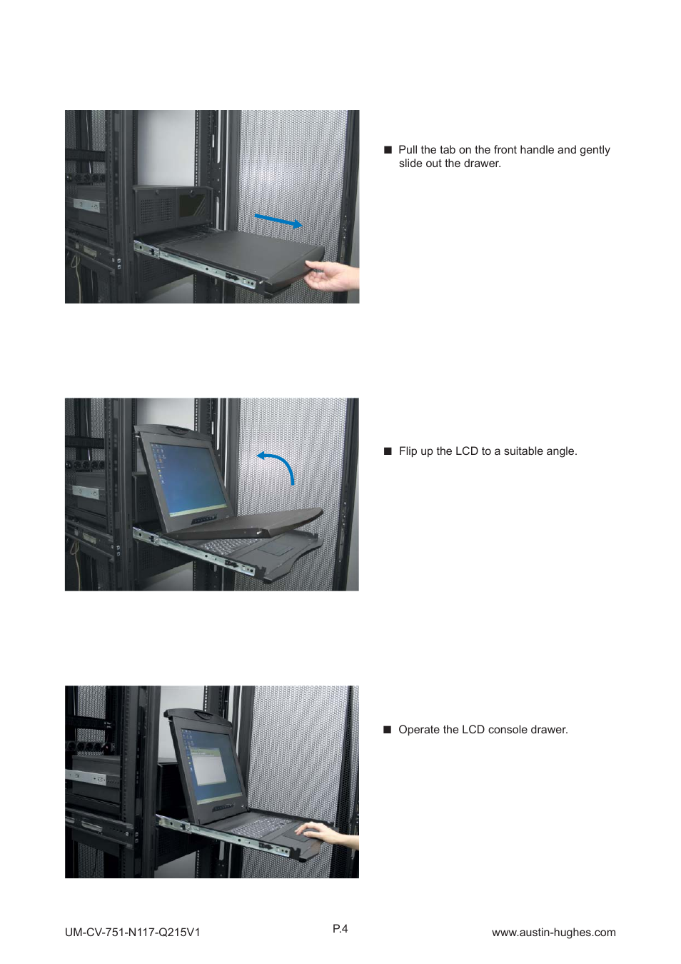 3 > installation- how to use the drawer | Austin Hughes N119 User Manual | Page 10 / 20