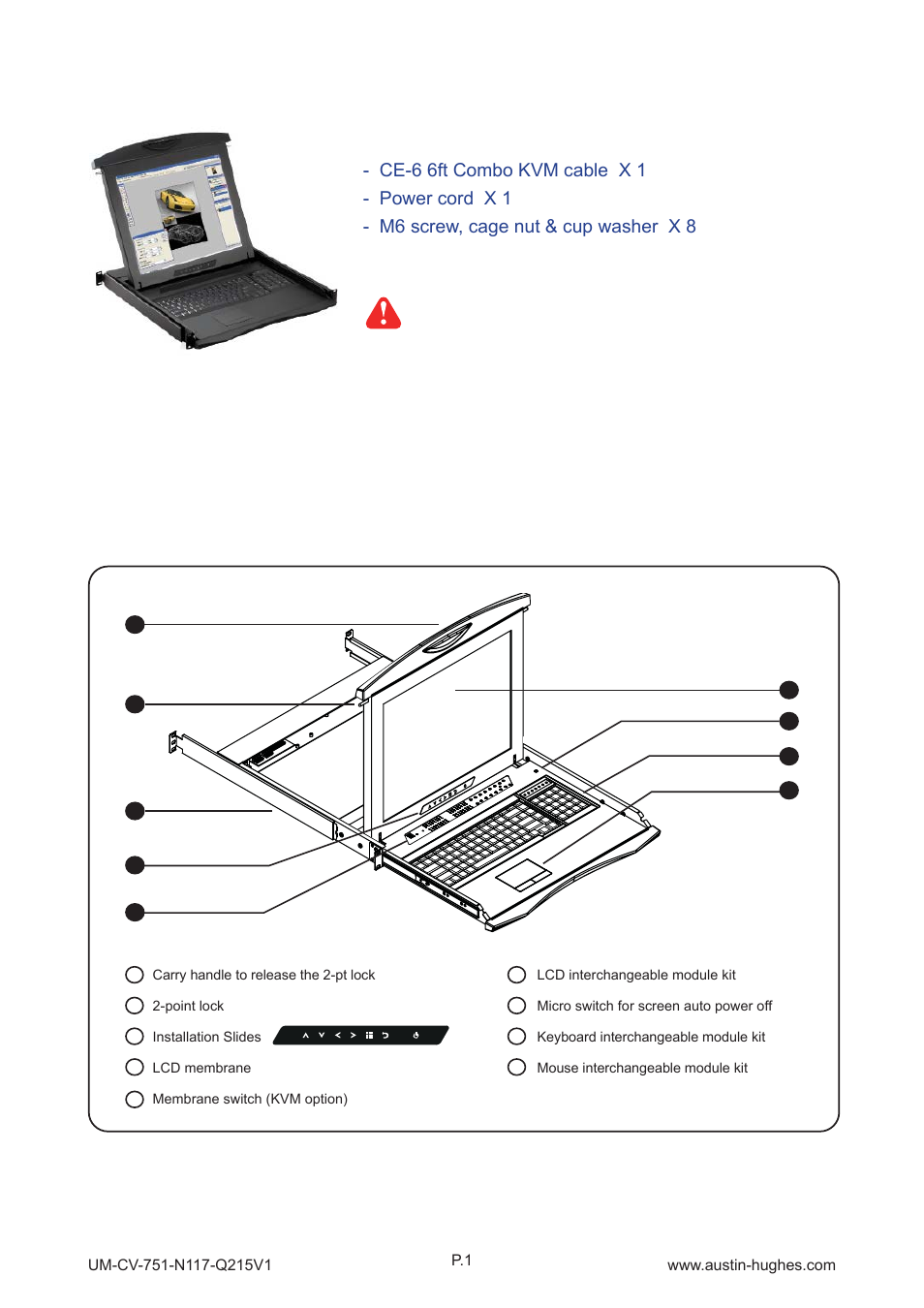 1 > package content, Part 1 > < 1.2 > structure diagram | Austin Hughes N119 User Manual | Page 7 / 20