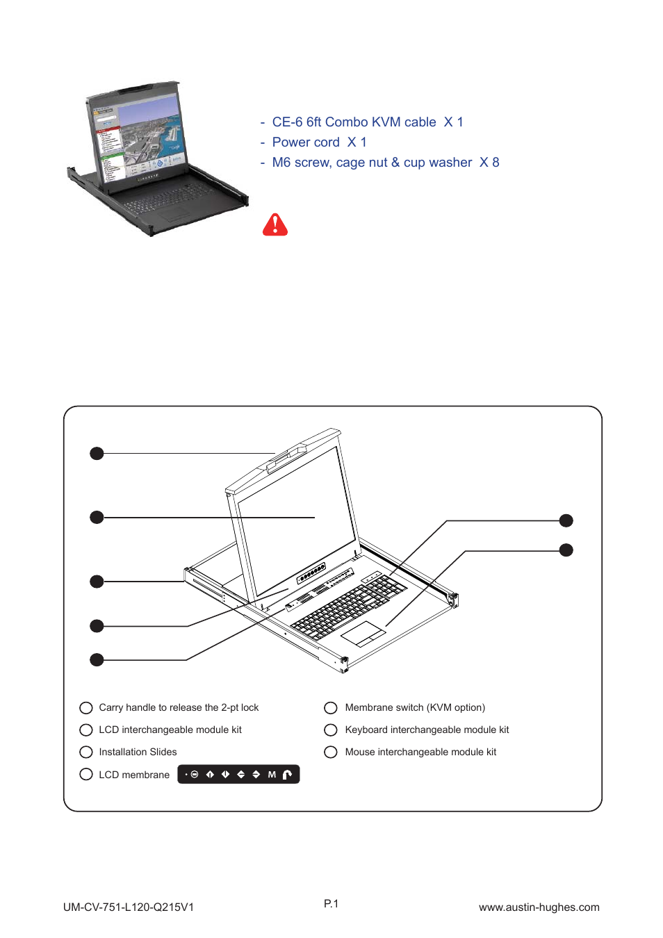 1 > package content, Part 1 > < 1.2 > structure diagram | Austin Hughes L120 User Manual | Page 6 / 16