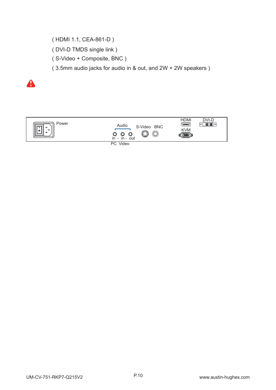 Av - dvi-d - hdmi - audio, 1 > options : < part 3 | Austin Hughes RKP9 User Manual | Page 15 / 16