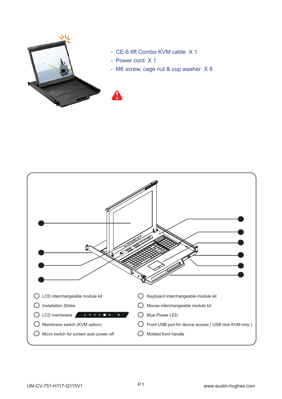 1 > package content, Part 1 > < 1.2 > structure diagram | Austin Hughes H119 User Manual | Page 6 / 20