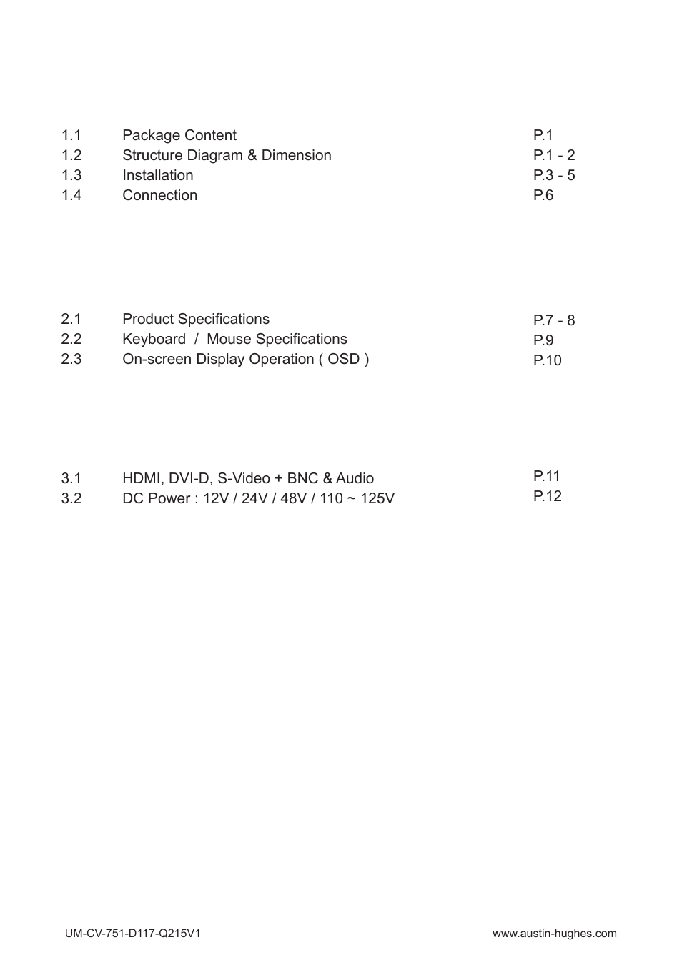 Austin Hughes D119 User Manual | Page 4 / 20