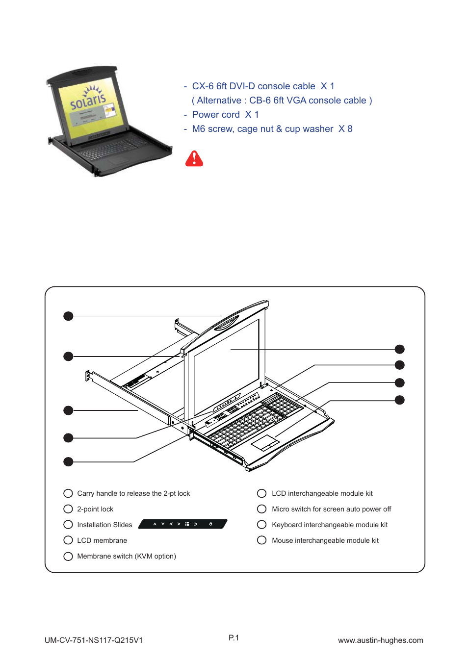 1 > package content, Part 1 > < 1.2 > structure diagram | Austin Hughes NS119 User Manual | Page 6 / 20