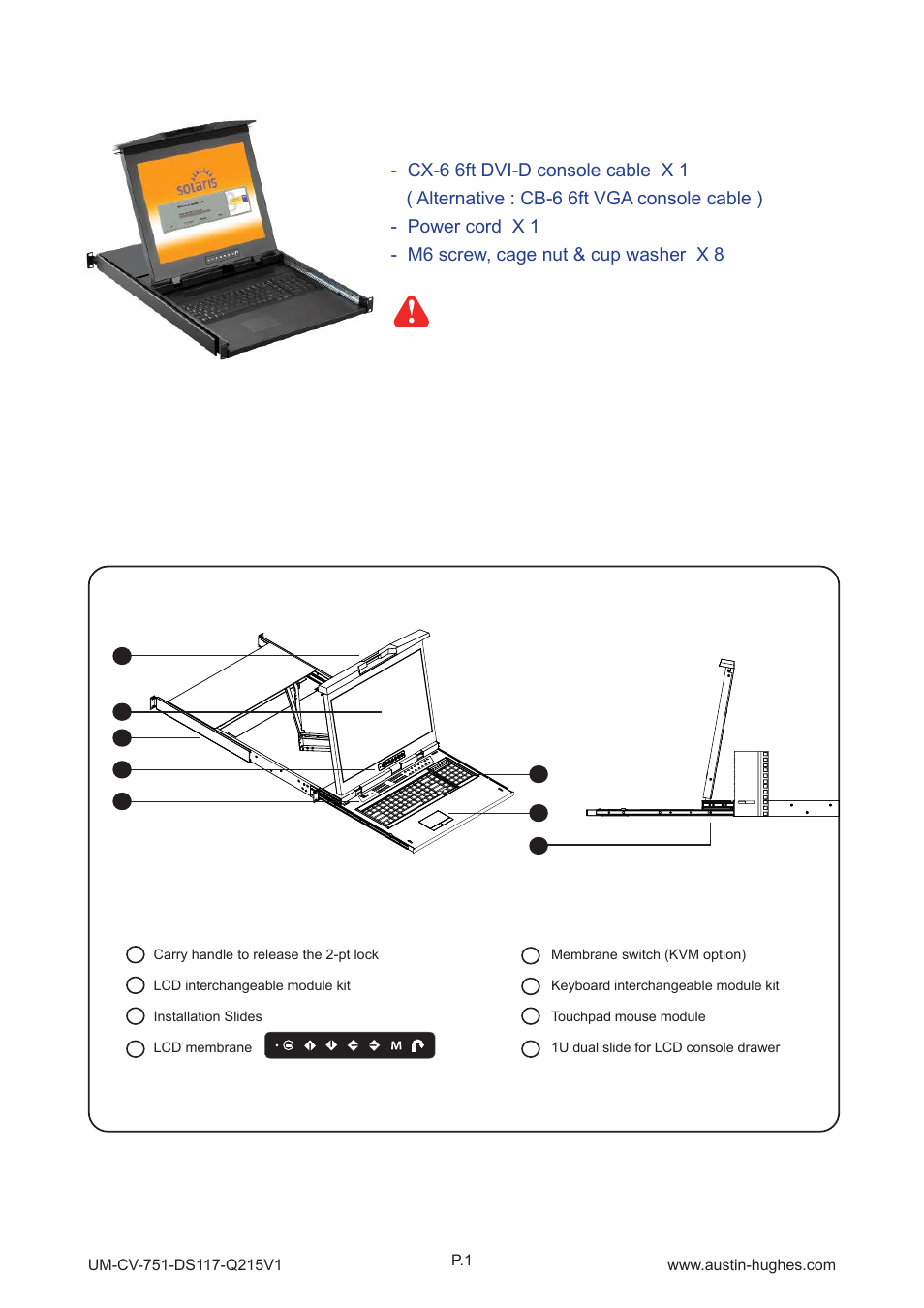 1 > package content, Part 1, 2 > structure diagram | Austin Hughes DS119 User Manual | Page 7 / 20