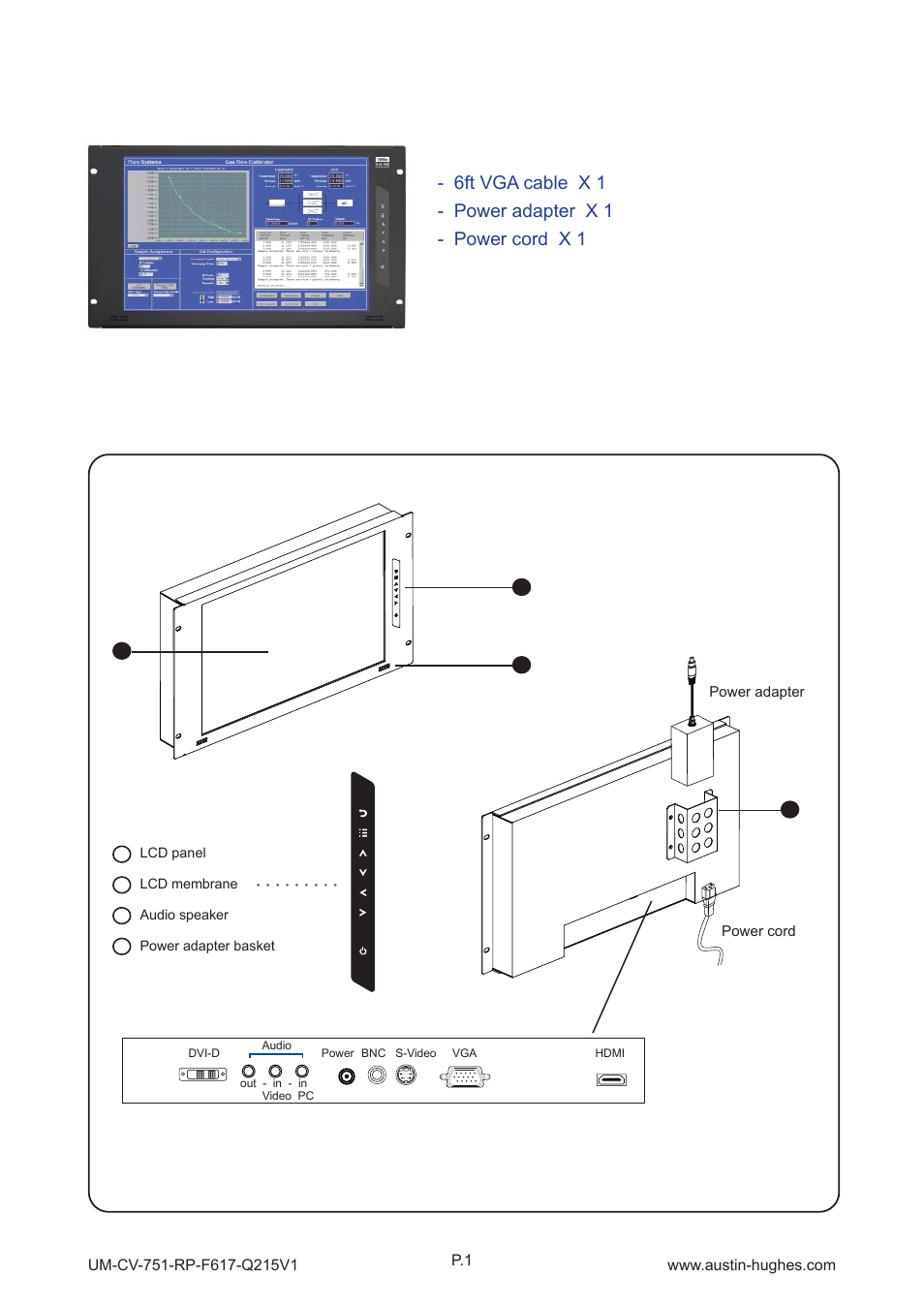 1 > package content, Part 1, 2 > structure diagram | Front view rear view | Austin Hughes RP-F617 User Manual | Page 6 / 20