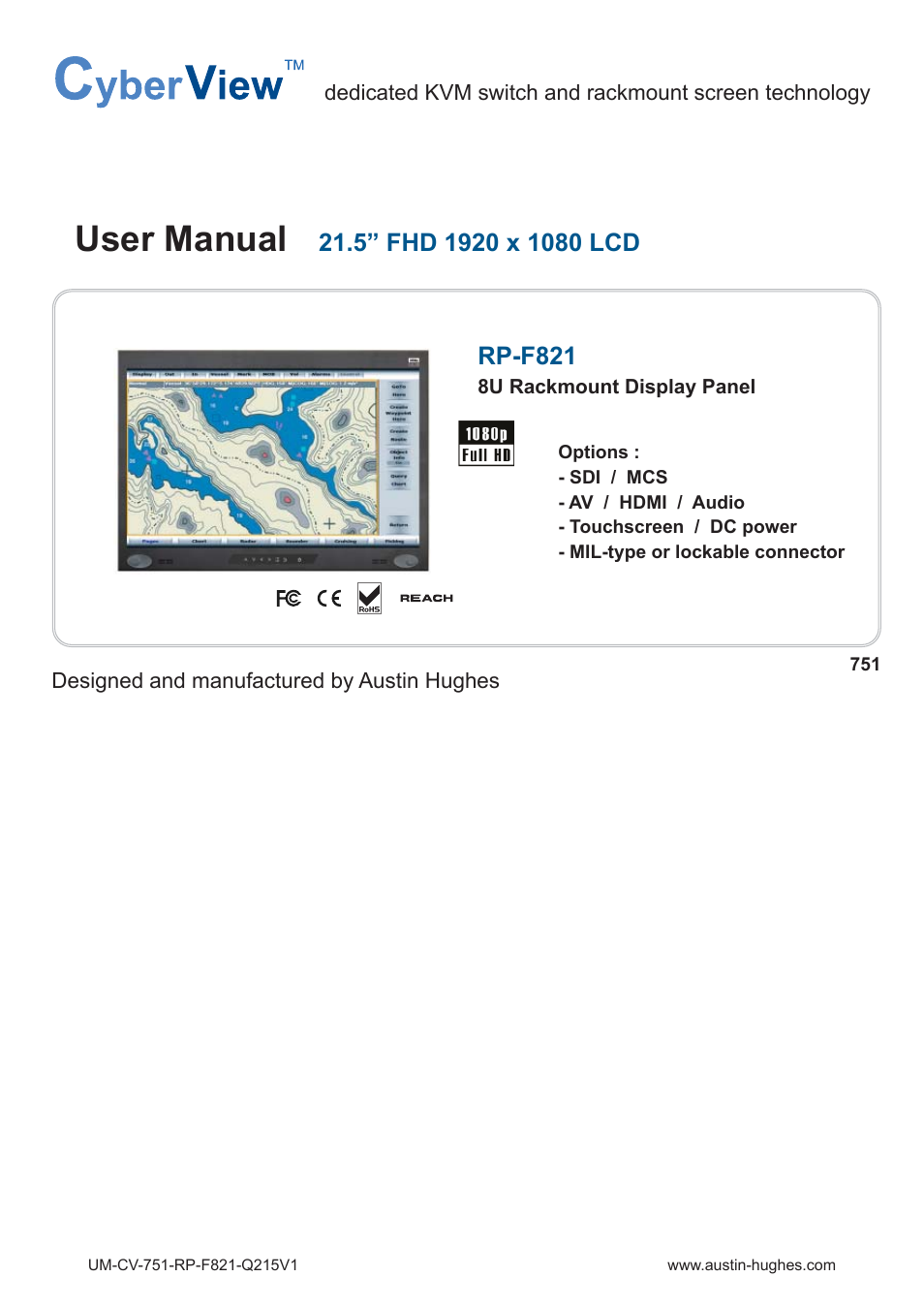 Austin Hughes RP-F821 User Manual | 20 pages