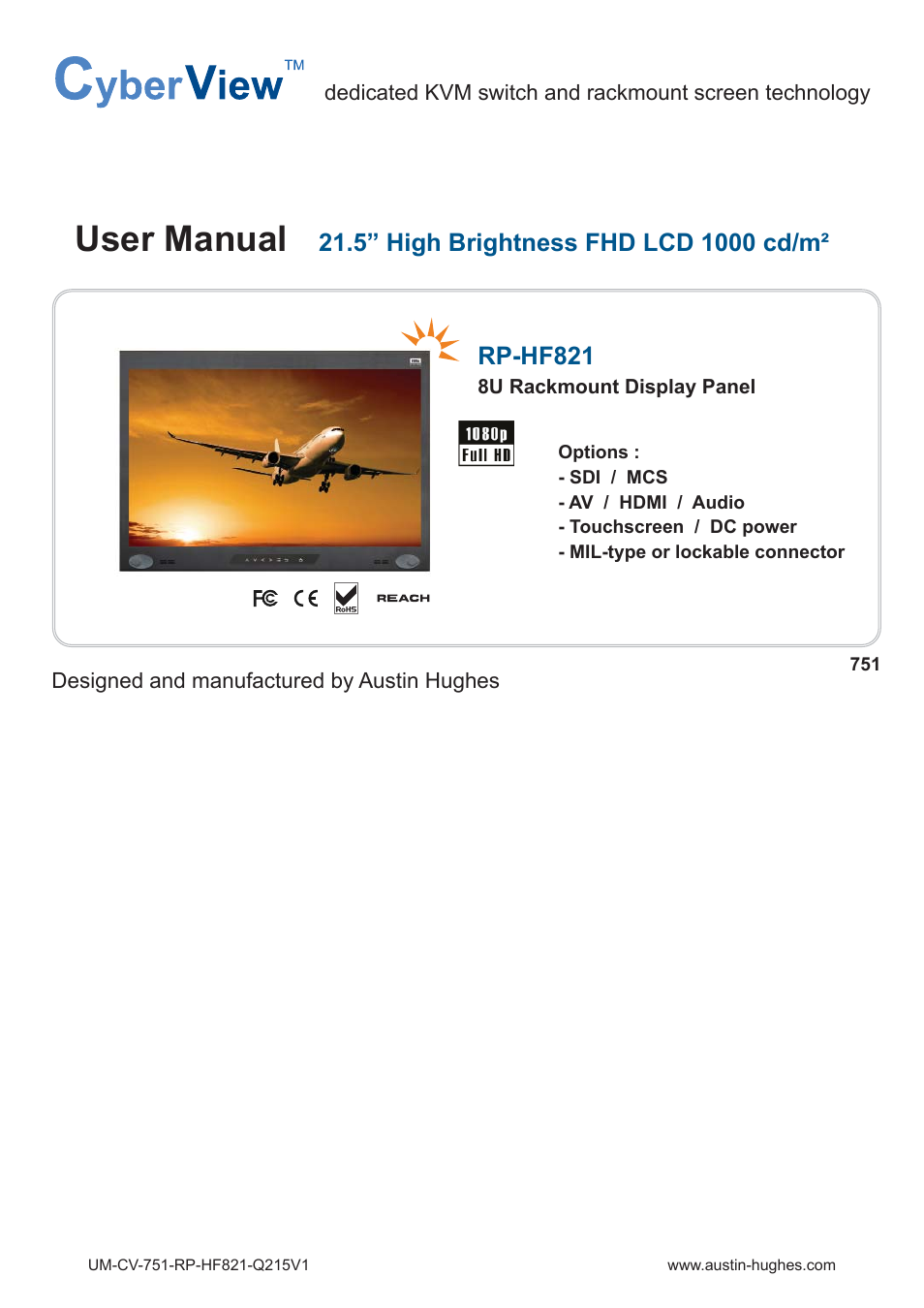 Austin Hughes RP-HF821 User Manual | 20 pages