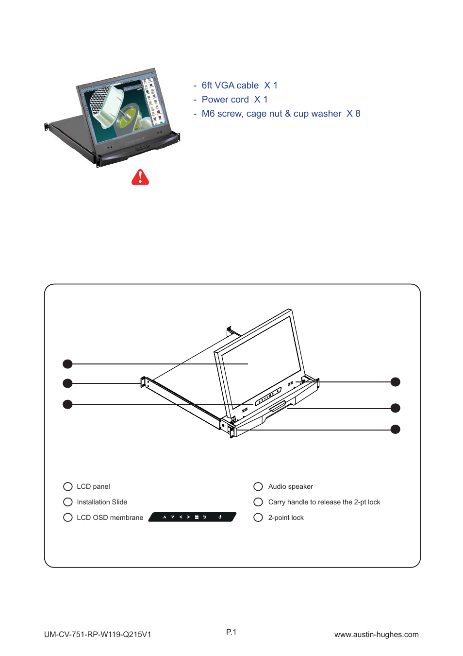 1 > package content, Part 1, 2 > structure diagram | Rp-w119 | Austin Hughes RP-W119 User Manual | Page 5 / 16