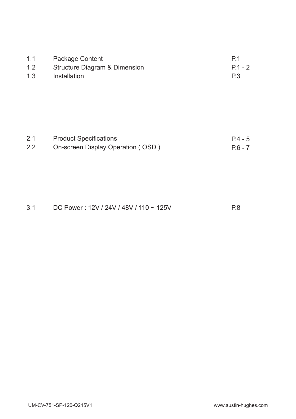 Austin Hughes SP-120 User Manual | Page 3 / 12