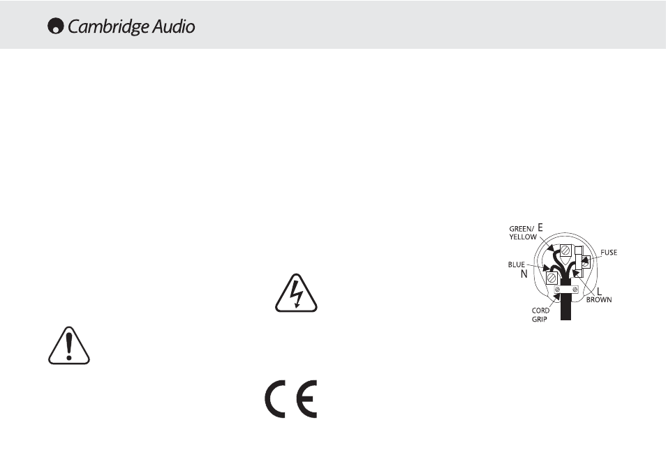 Safety precautions, Plug ffitting iinstructions ((uk only), Checking tthe ppower ssupply rrating | Cambridge Audio Azur 640A User Manual | Page 4 / 114