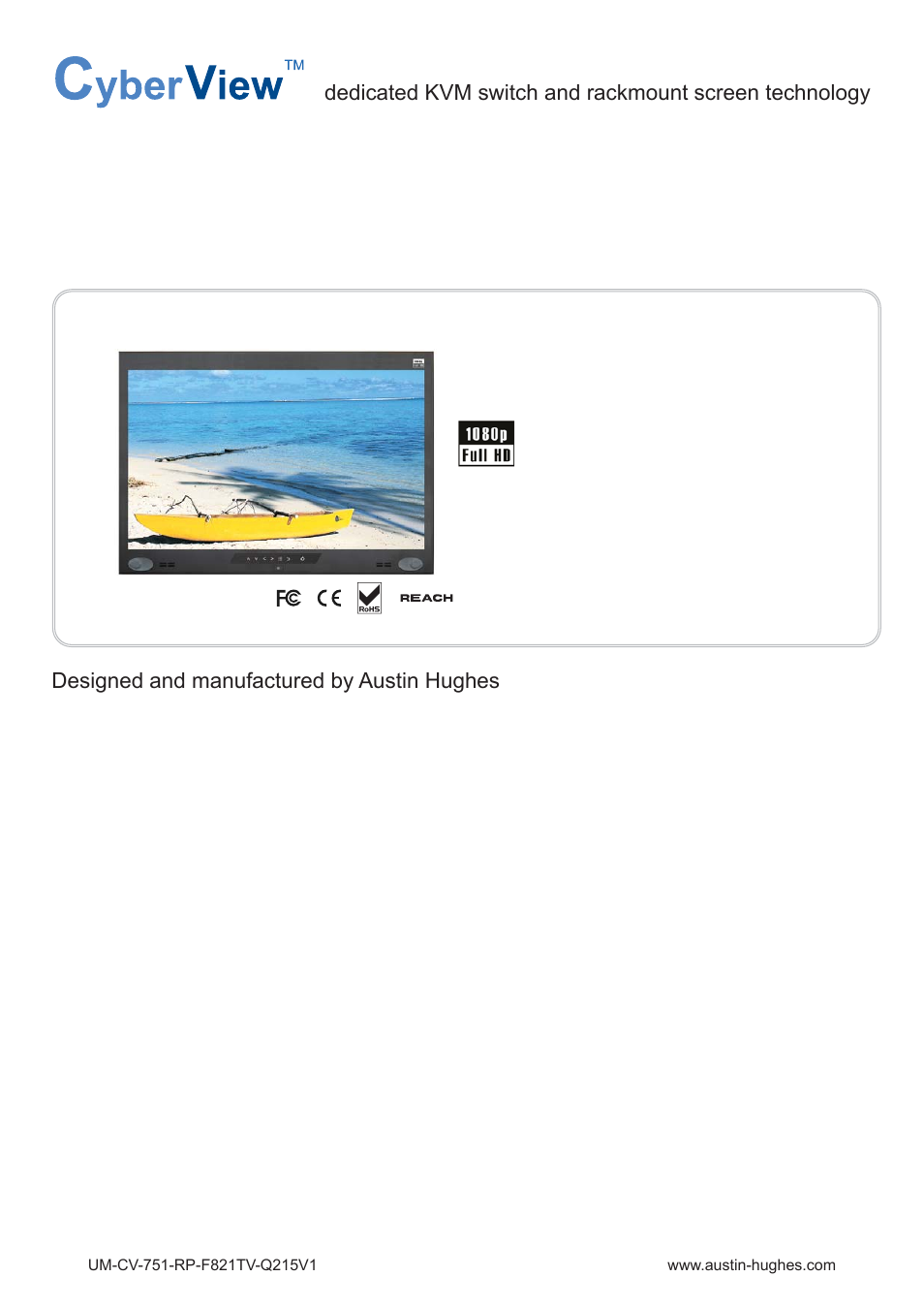 Austin Hughes RP-F821TV User Manual | 36 pages