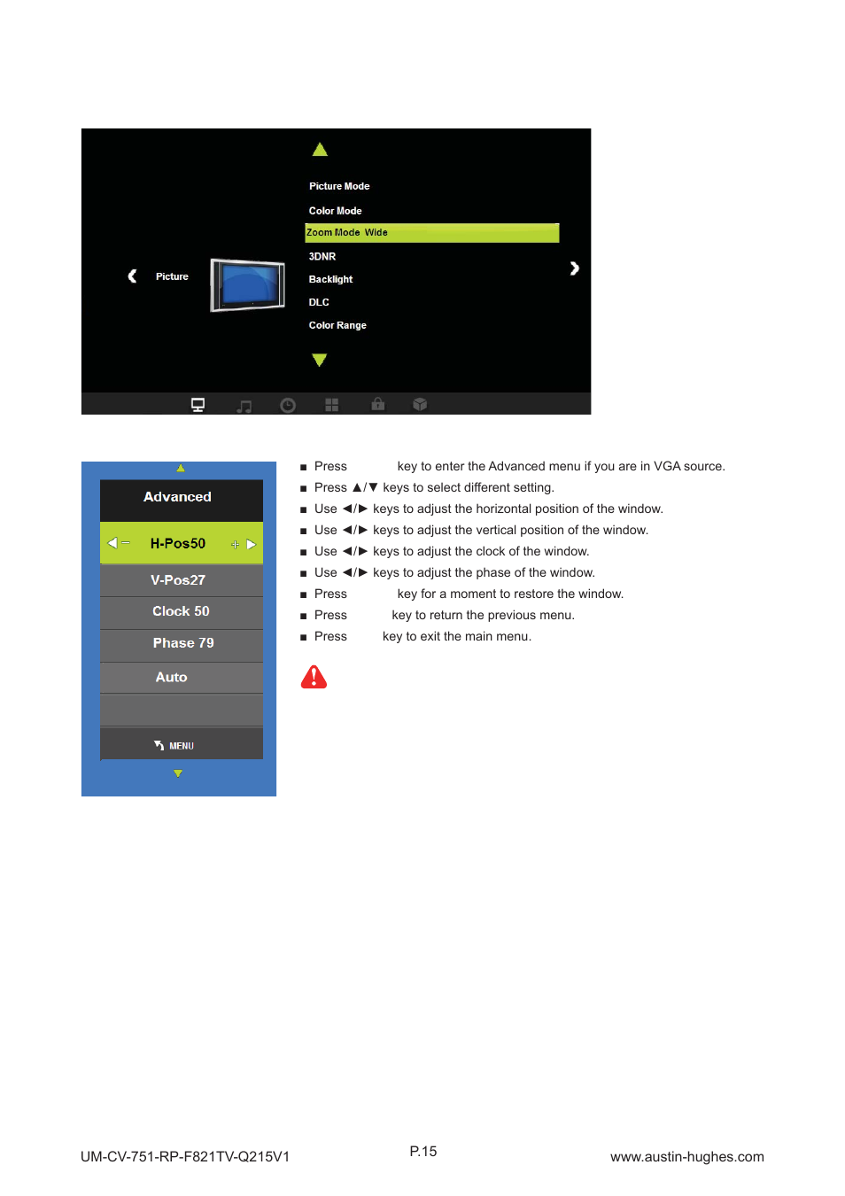 Austin Hughes RP-F821TV User Manual | Page 20 / 36