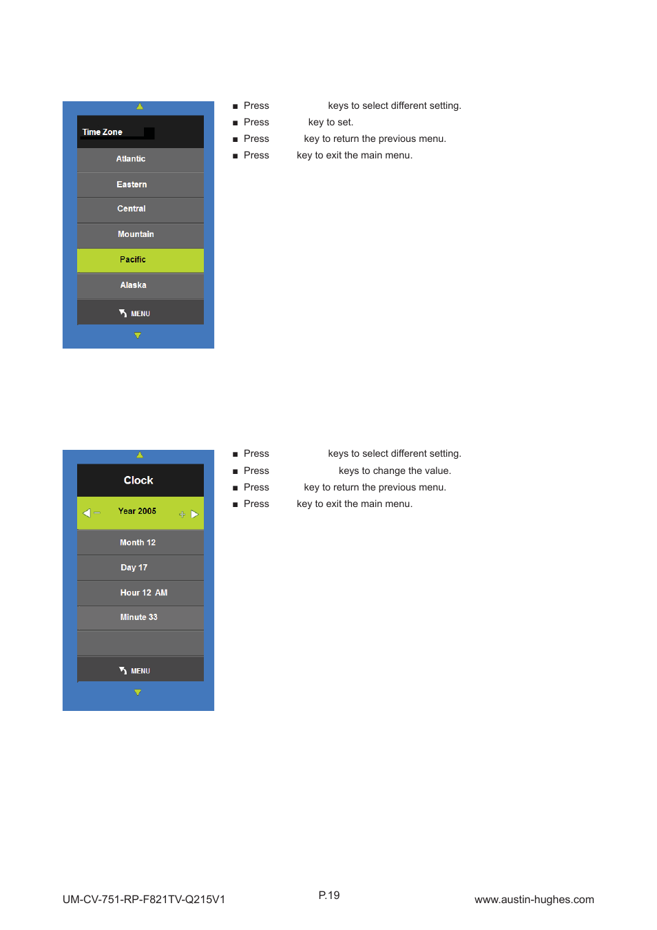 Austin Hughes RP-F821TV User Manual | Page 24 / 36