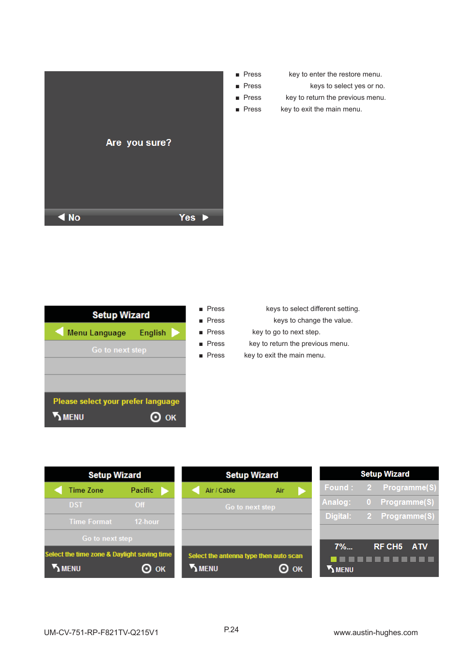Austin Hughes RP-F821TV User Manual | Page 29 / 36