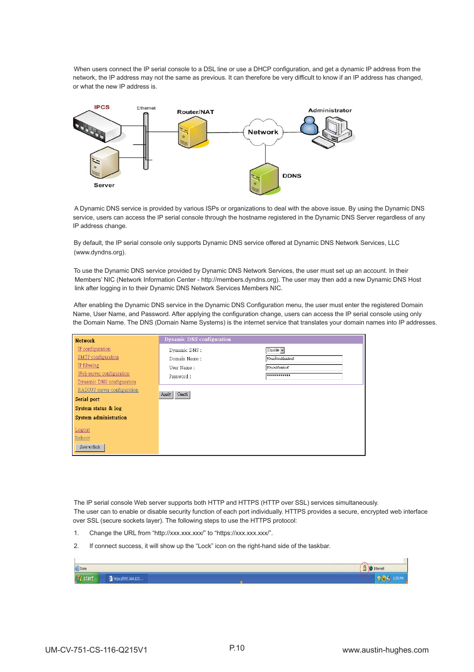 4 > web server confi guration, Cs-116 | Austin Hughes CS - 116 User Manual | Page 14 / 36