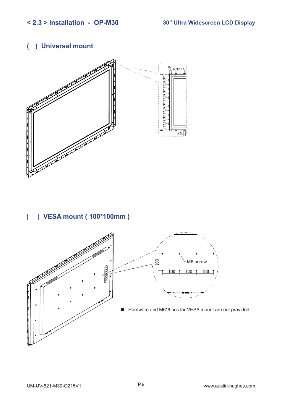 Austin Hughes OP-M30 User Manual | Page 13 / 24