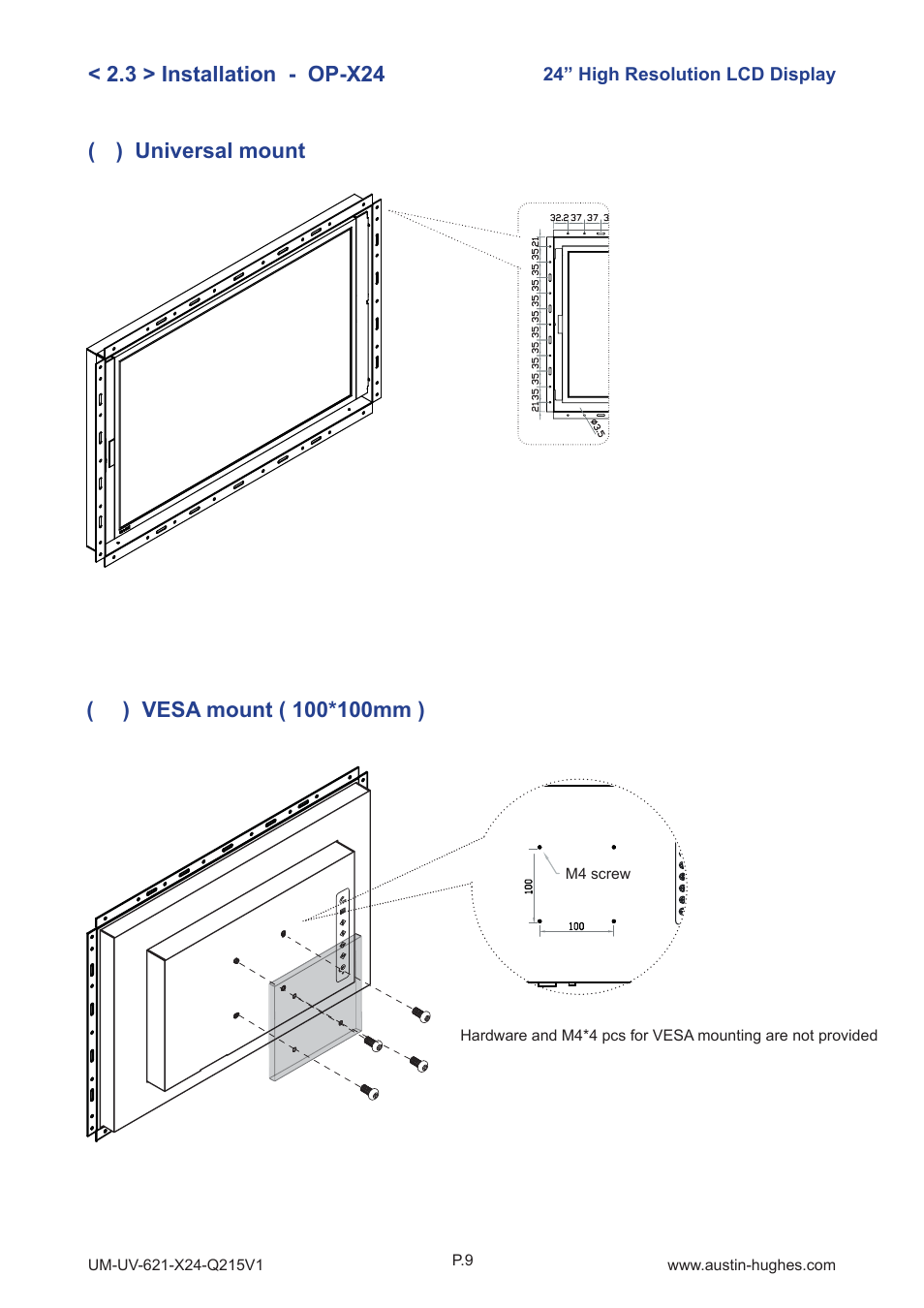 3 > installation - op-x24 | Austin Hughes OP-X24 User Manual | Page 13 / 28