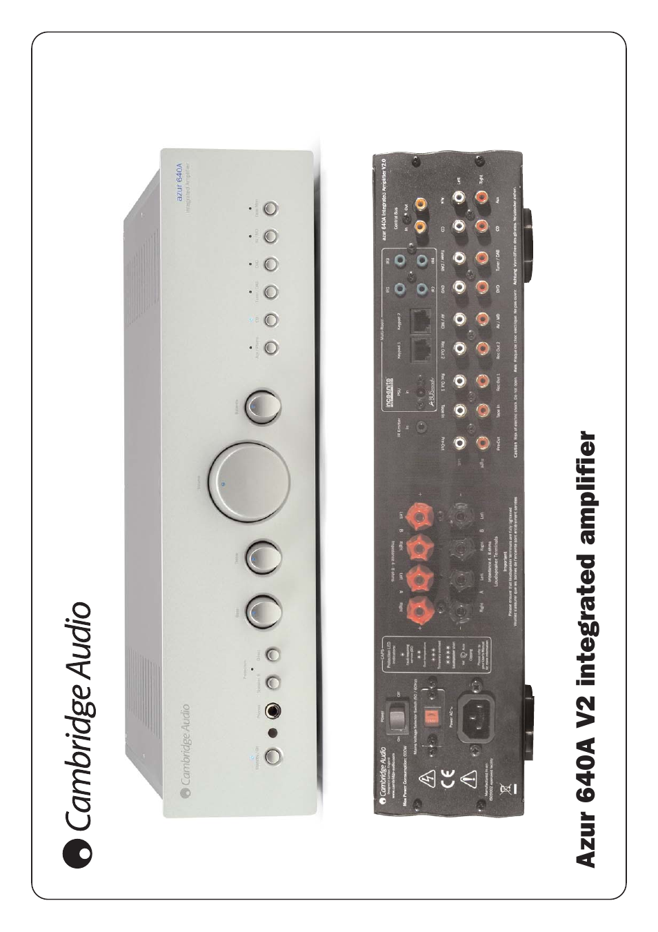 Cambridge Audio Azur 640A V2 User Manual | Page 2 / 2