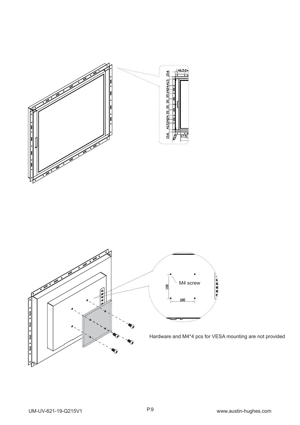 3 > installation - op-19, I ) universal mount | Austin Hughes OP-19 User Manual | Page 14 / 32