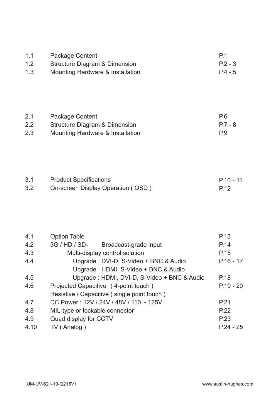 Austin Hughes OP-19 User Manual | Page 4 / 32