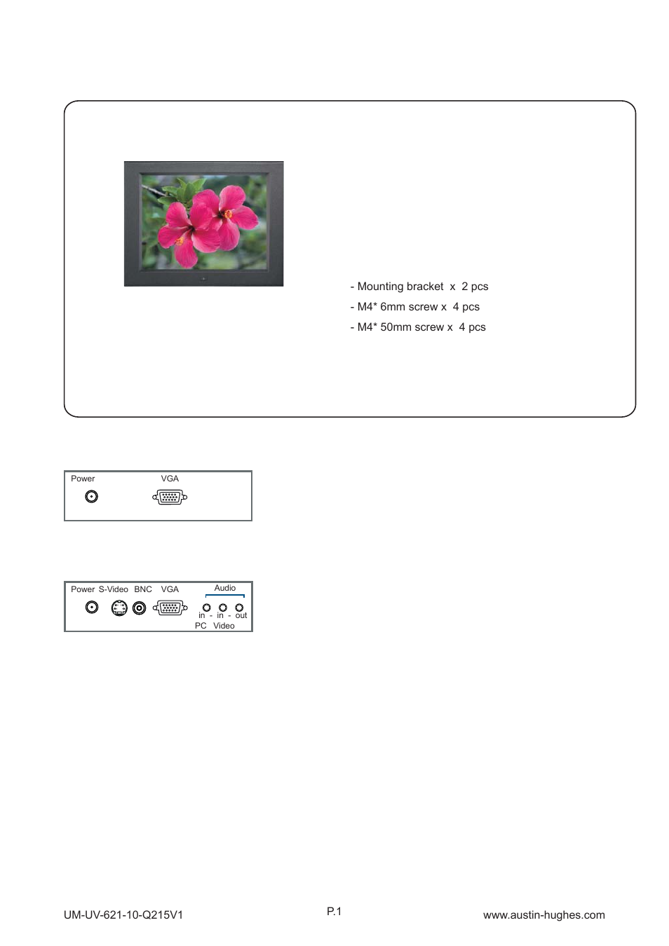 1 > package content - ap / nap-10, Part 1, Ap-10 / nap-10 | Austin Hughes OP-10 User Manual | Page 5 / 24