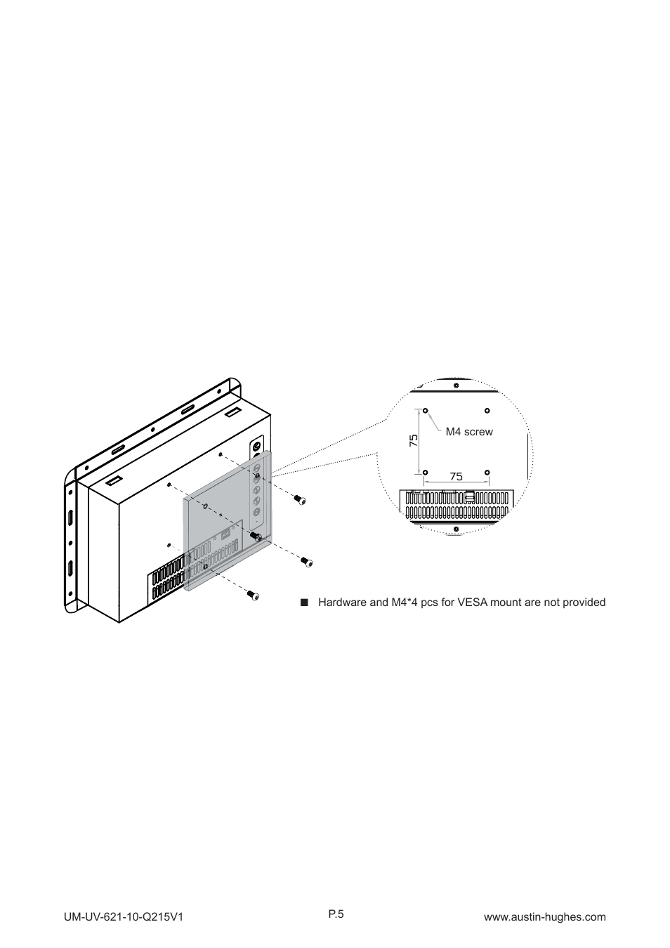3 > vesa mount installation - ap / nap-10 | Austin Hughes OP-10 User Manual | Page 9 / 24
