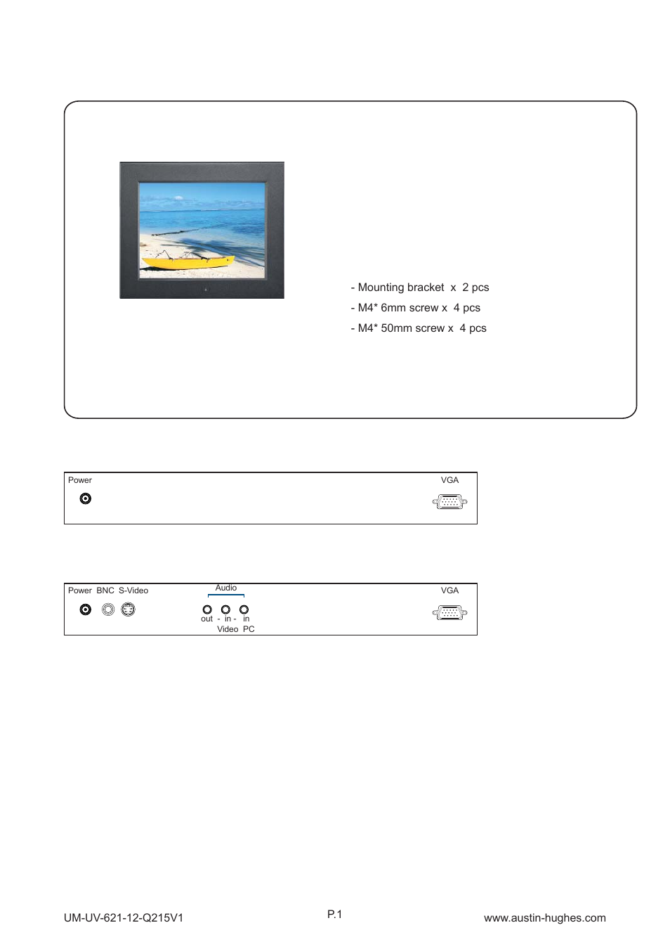 1 > package content - ap / nap-12, Part 1, Ap-12 / nap-12 | Austin Hughes OP-12 User Manual | Page 5 / 24