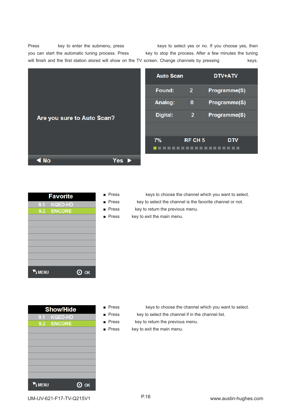 Austin Hughes OP-F17-TV User Manual | Page 21 / 40
