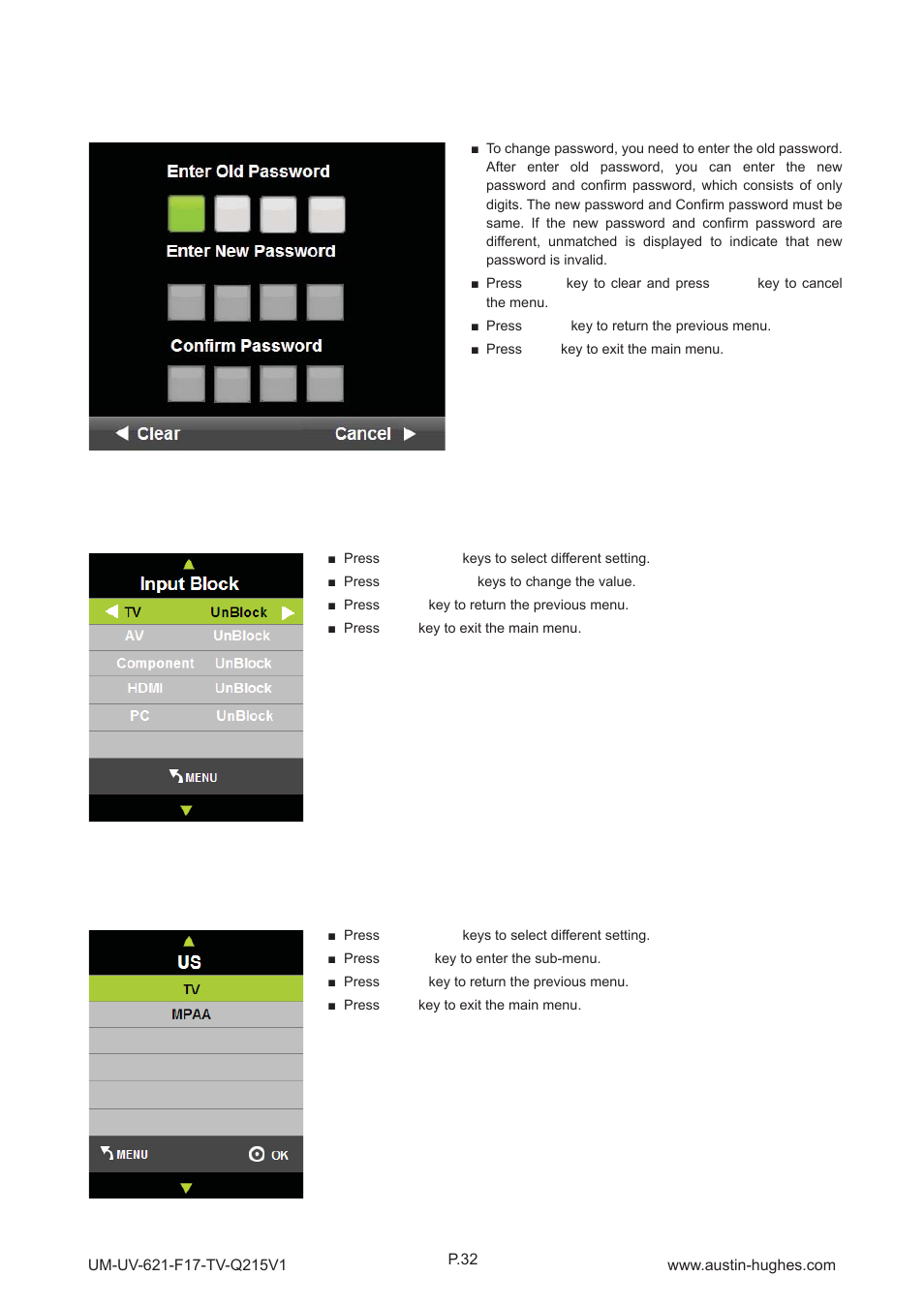17” fhd lcd display | Austin Hughes OP-F17-TV User Manual | Page 37 / 40