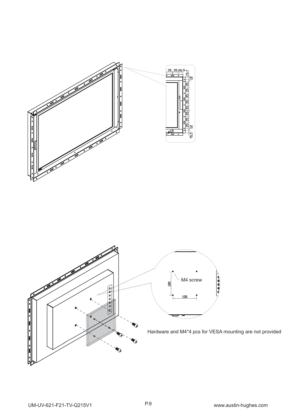 3 > installation - op-f21-tv | Austin Hughes OP-F21-TV User Manual | Page 14 / 40