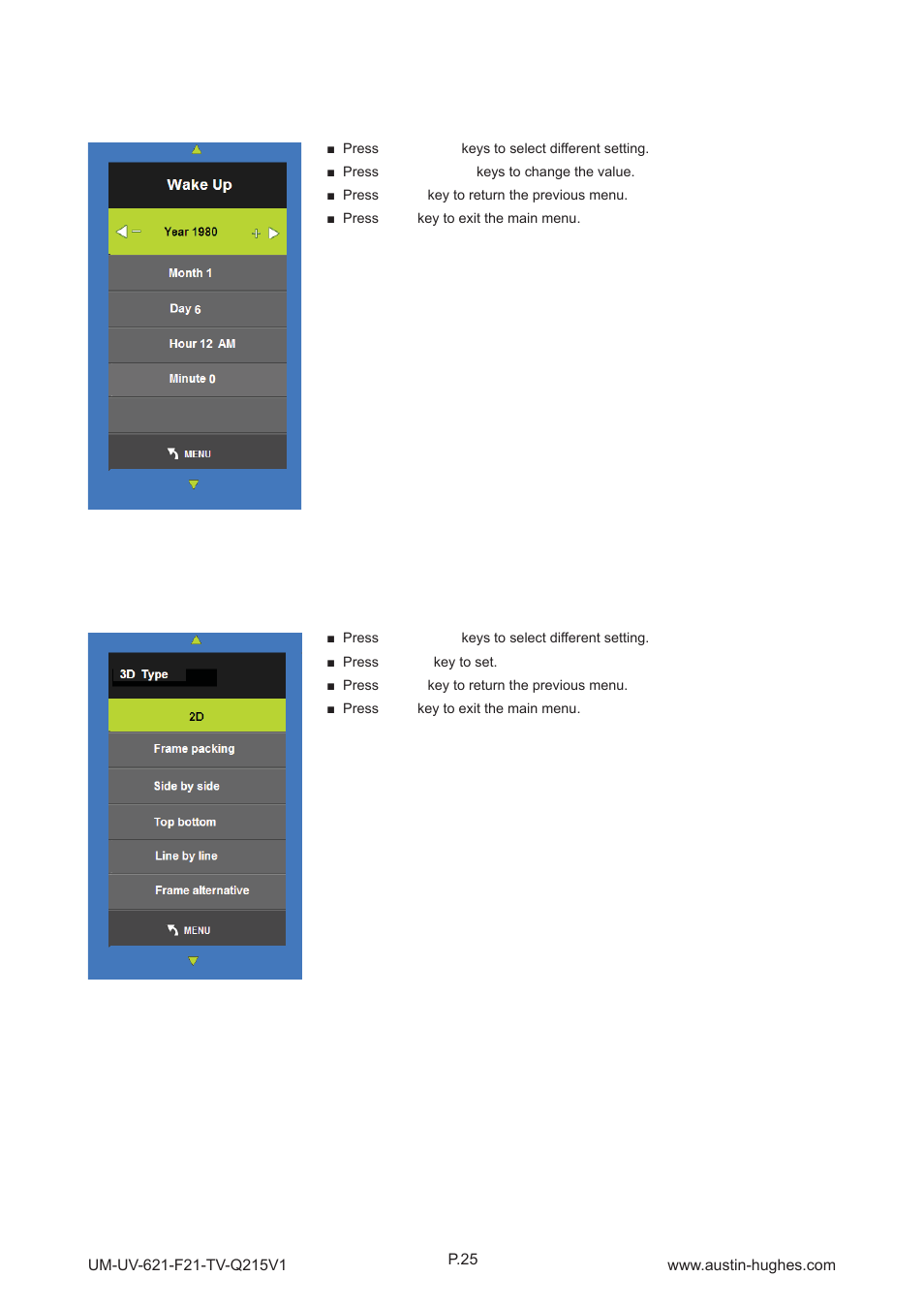 Austin Hughes OP-F21-TV User Manual | Page 30 / 40