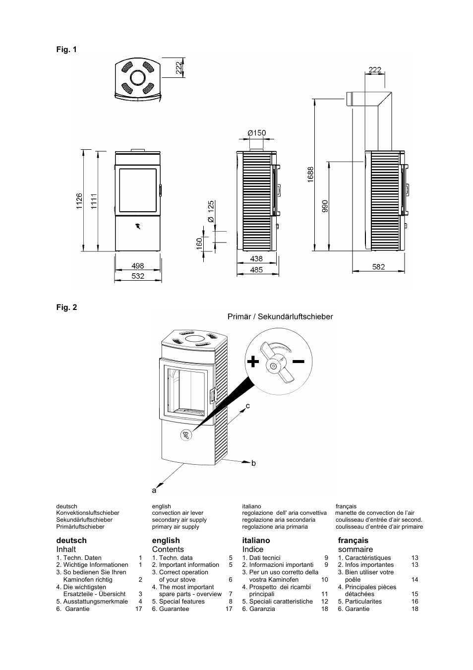 Austroflamm Chester User Manual | Page 2 / 20
