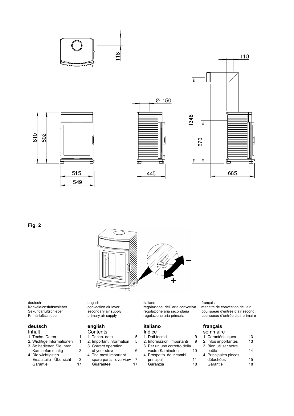 Austroflamm Chester compact User Manual | Page 2 / 16