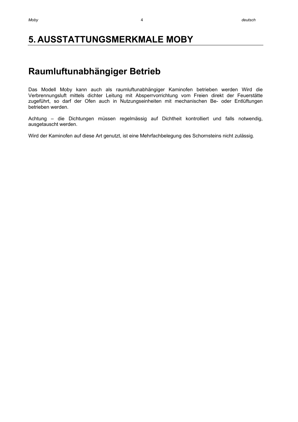 Austroflamm Moby User Manual | Page 6 / 20