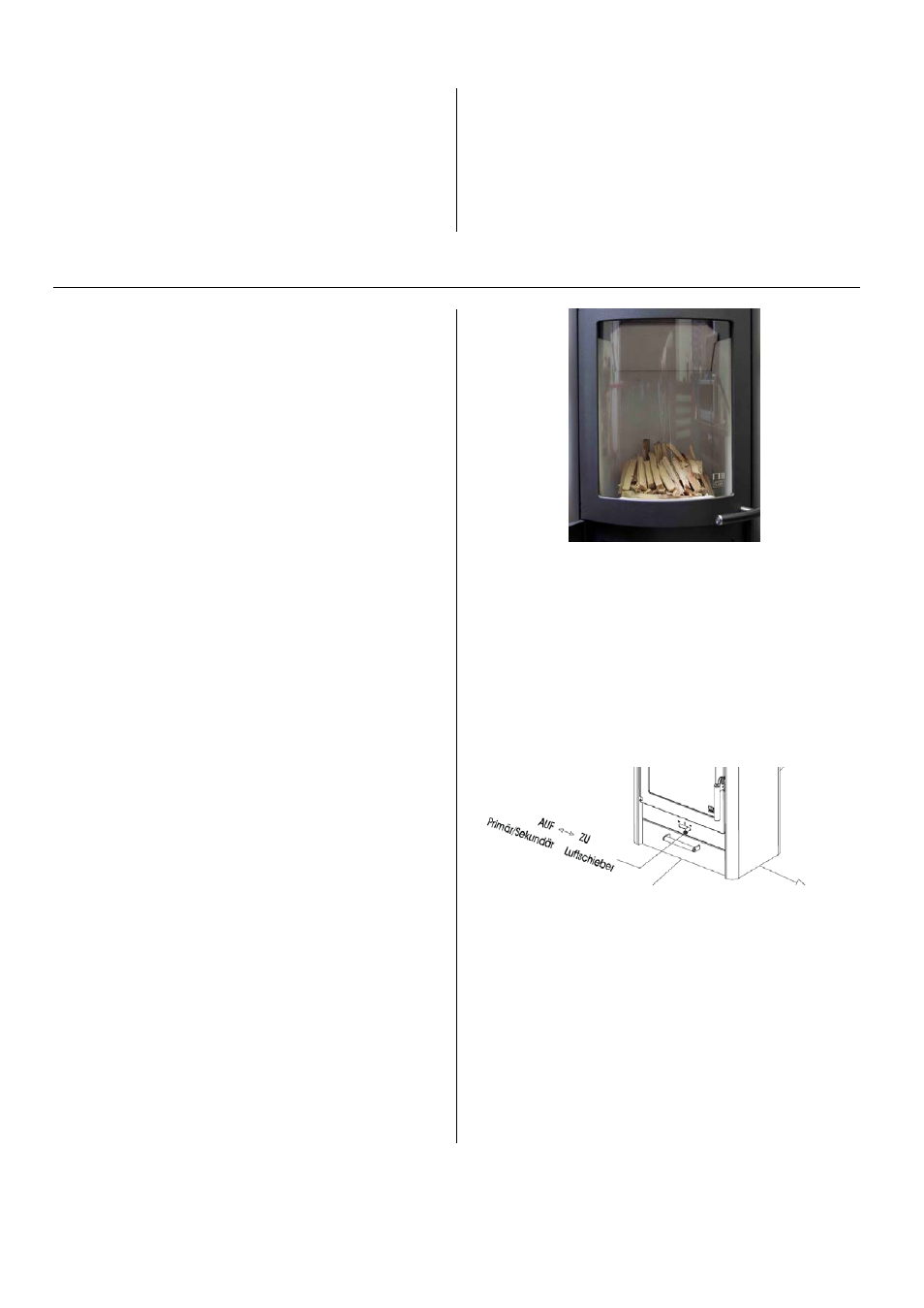 Combustion air, Stove pipe connection, Correct operation of your stove | Approved fuels, Making a fire, Maximum amount of fuel, Clean burning, Startup procedures | Austroflamm PallasBack User Manual | Page 8 / 20