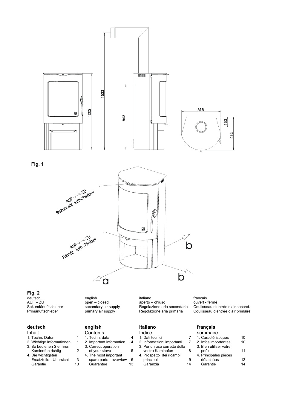 Austroflamm Prado User Manual | Page 2 / 16