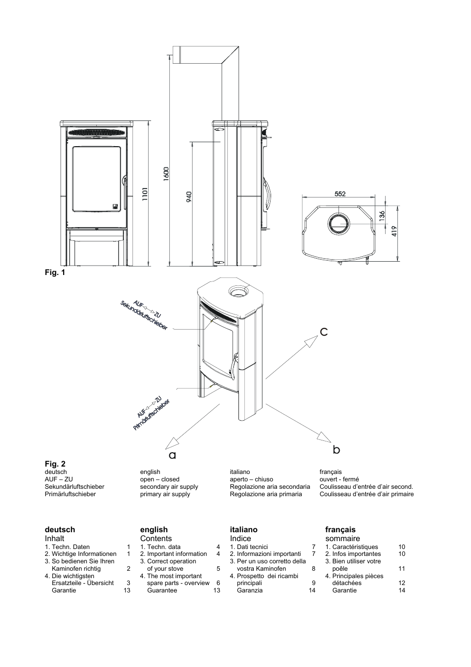Austroflamm Solo User Manual | Page 2 / 16